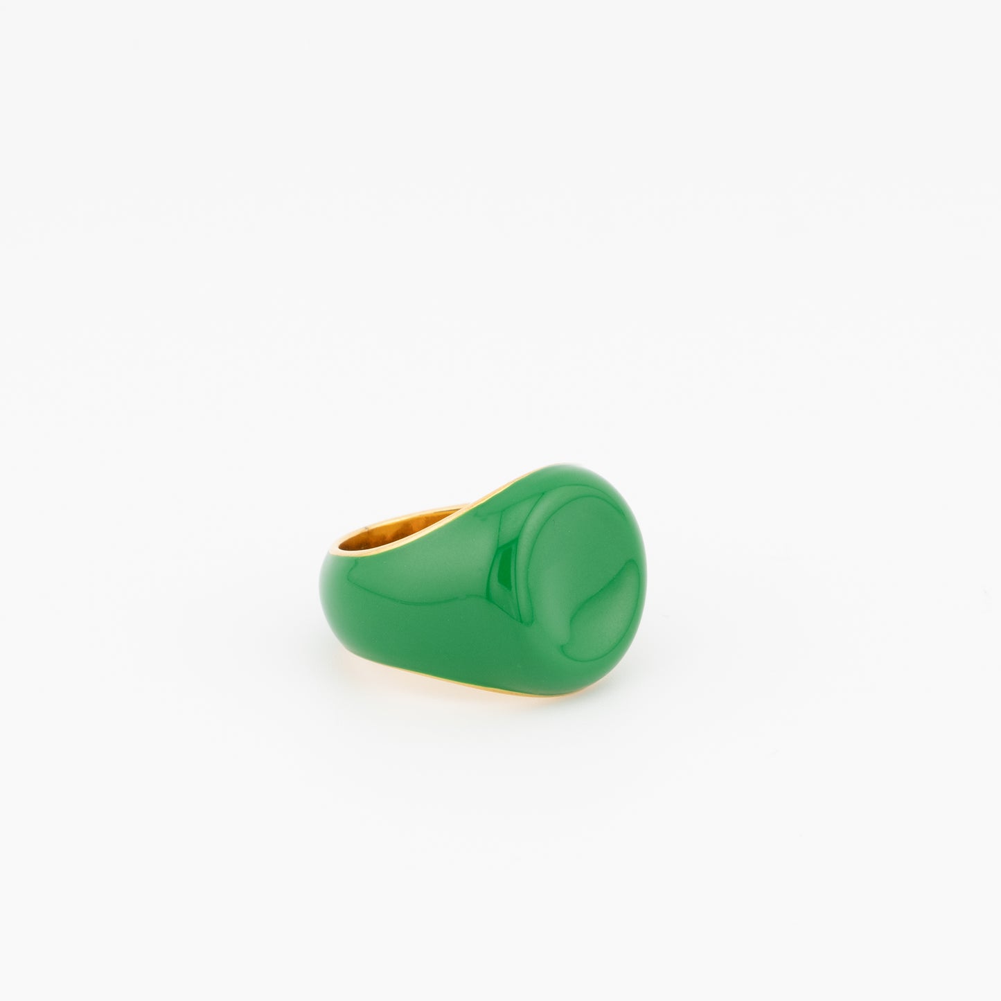 Green Enamel Ring