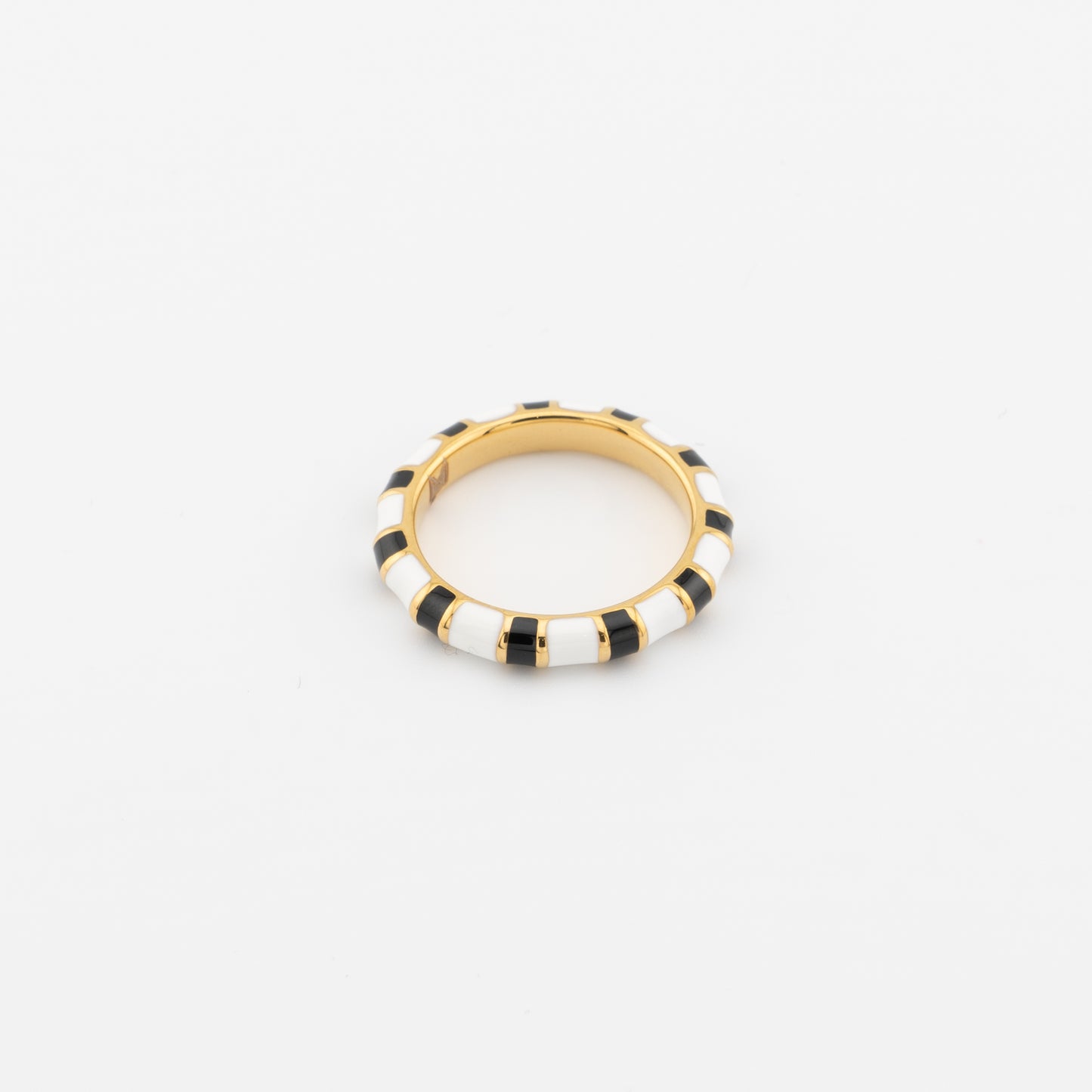 Black & White Enamel Ring