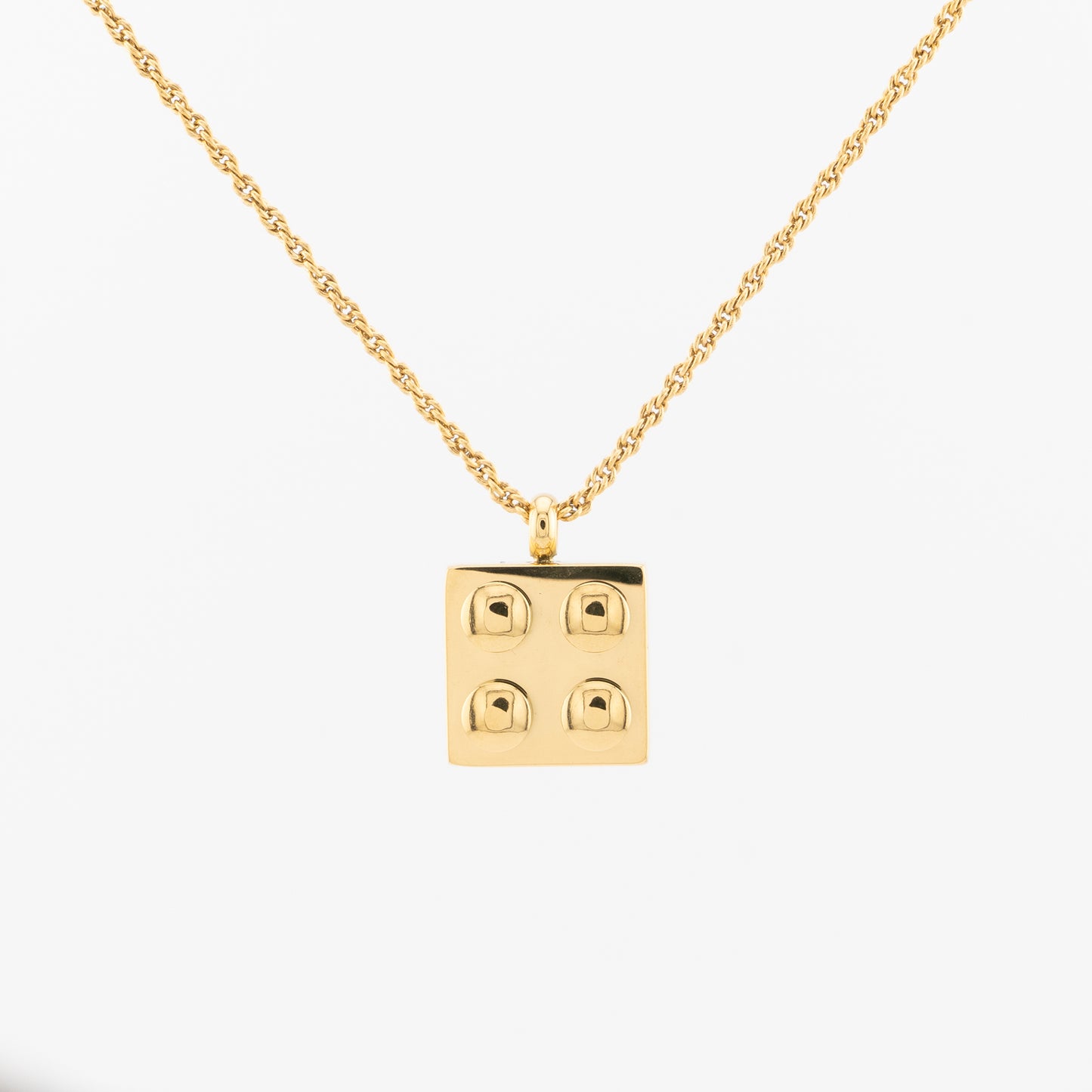 Brick Pendant Necklace