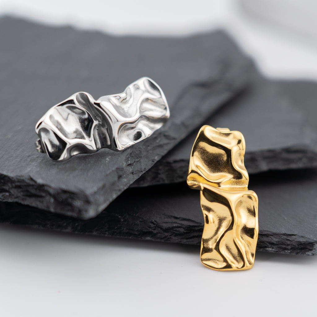 Wrinkled Earrings