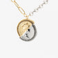 Split Coin Pendant Necklace