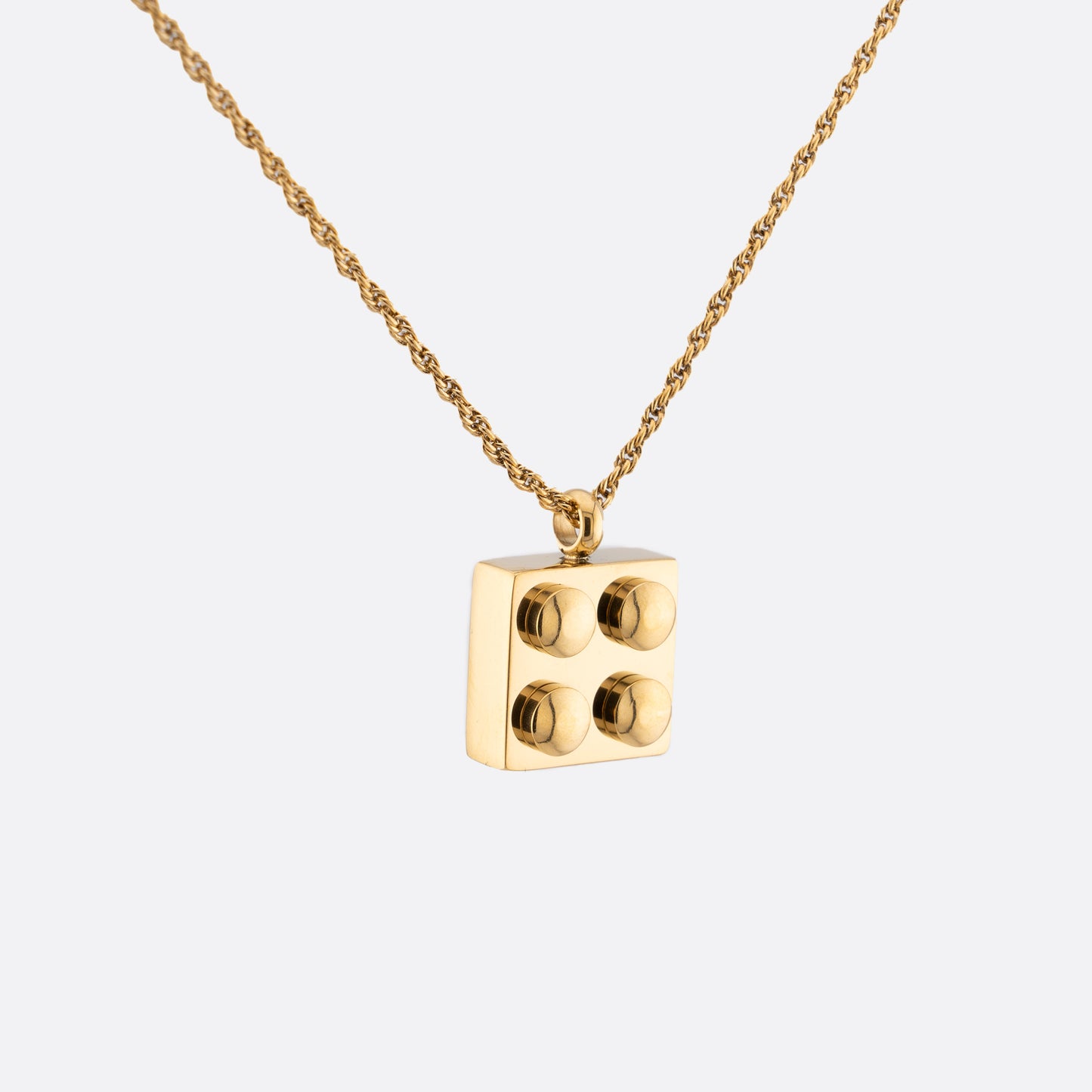 Brick Pendant Necklace